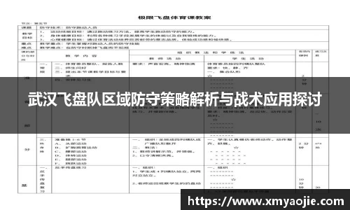 武汉飞盘队区域防守策略解析与战术应用探讨