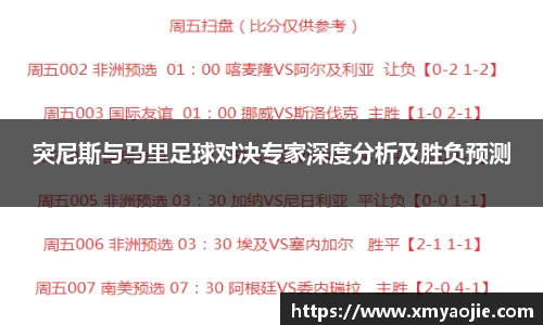 突尼斯与马里足球对决专家深度分析及胜负预测